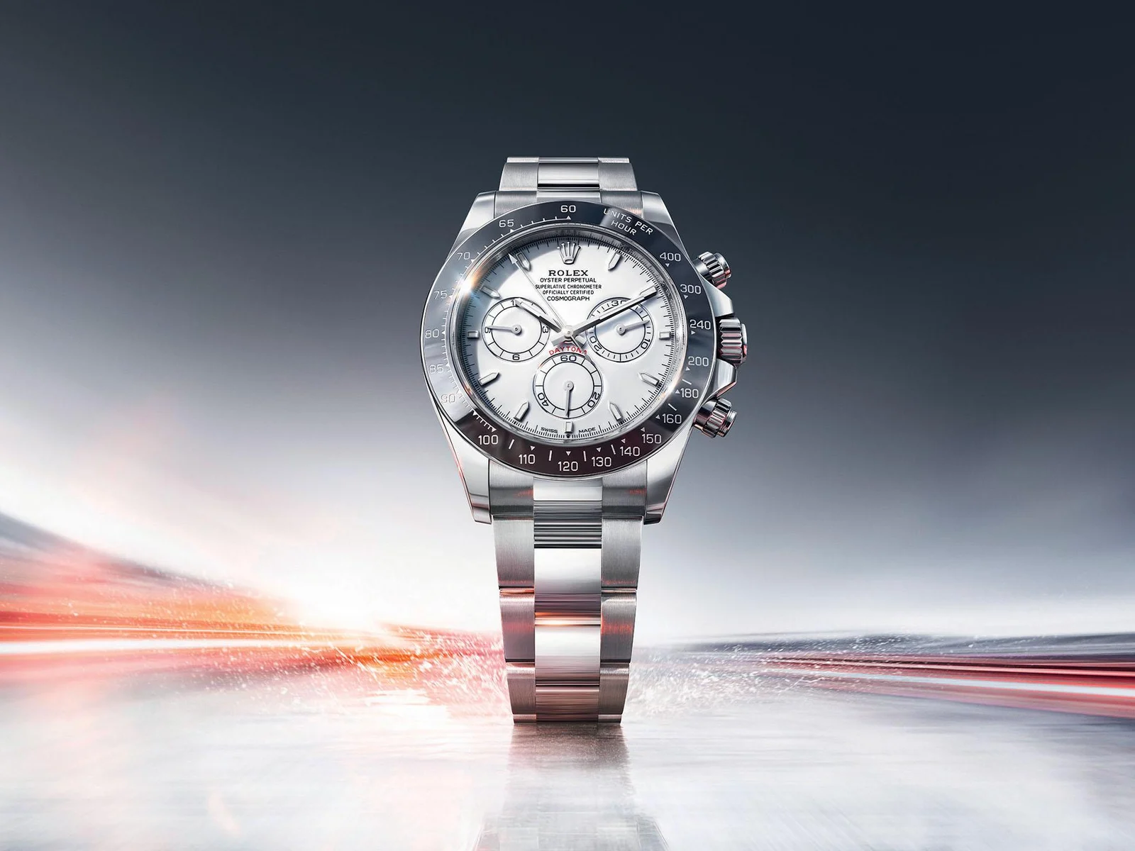 Cosmograph Daytona Rolesium 126502, émail blanc grand feu, lunette Cerachrom anthracite, Watches and Wonders 2026